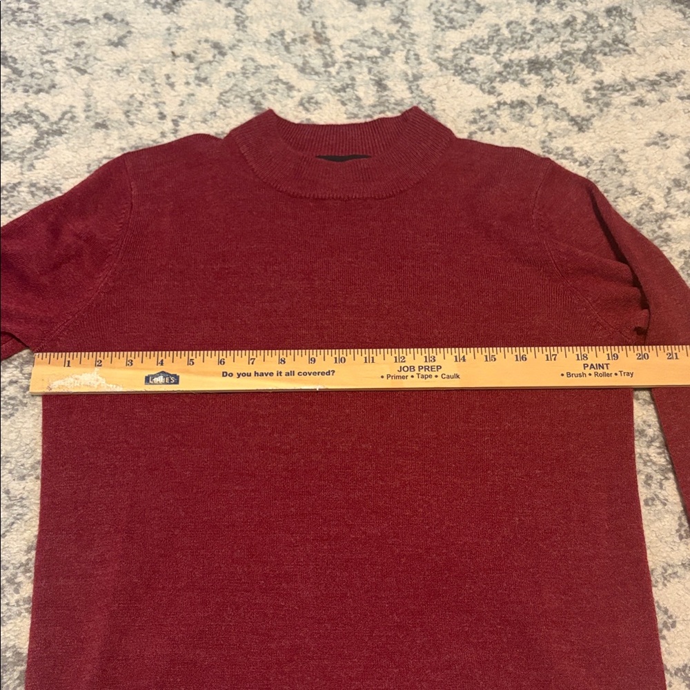 Sag Harbor Burgundy Sweater Size Medium - Picture 5 of 5